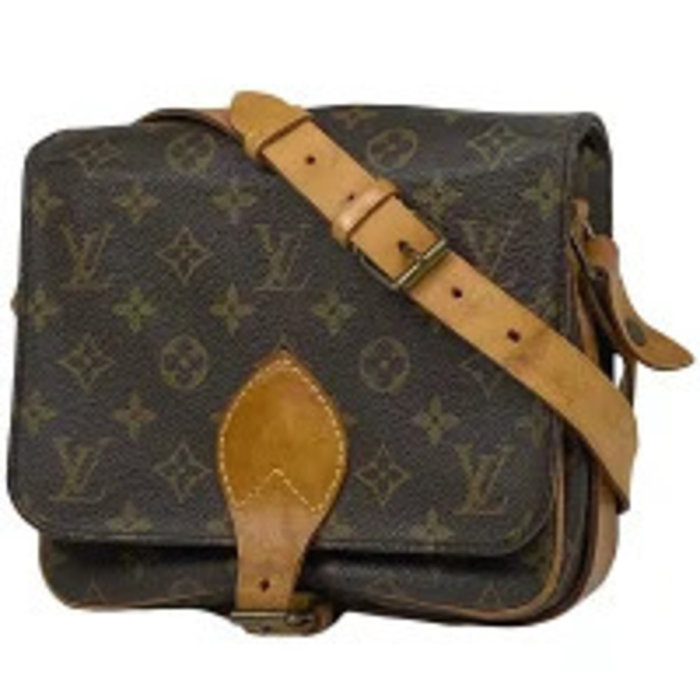 Louis Vuitton Cartouchiere Crossbody Shoulder Bag Monogram Brown